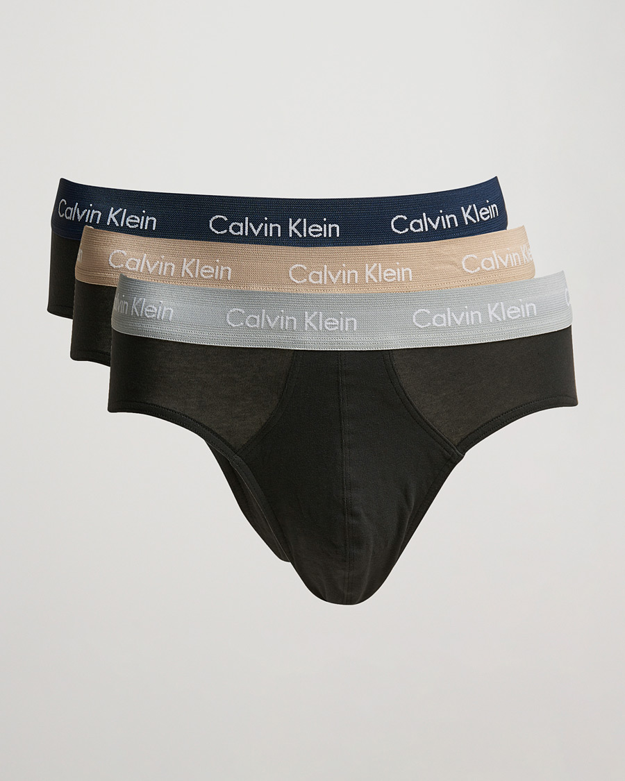 Homme | Sous-Vêtements Et Chaussettes | Calvin Klein | Cotton Stretch Hip Breif 3-Pack Black