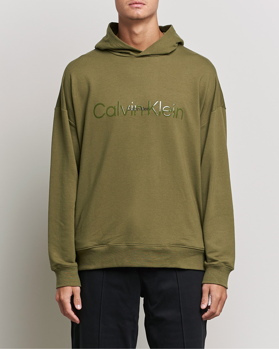 Homme | Pulls Et Tricots | Calvin Klein | Loungewear Logo Hoodie Olive