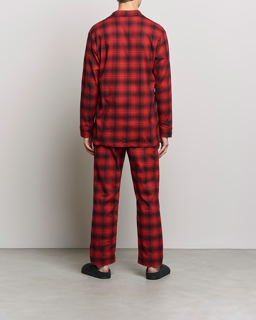 Homme | Peignoirs Et Pyjamas | Calvin Klein | Cotton Checked Pyajama Set Red/Black