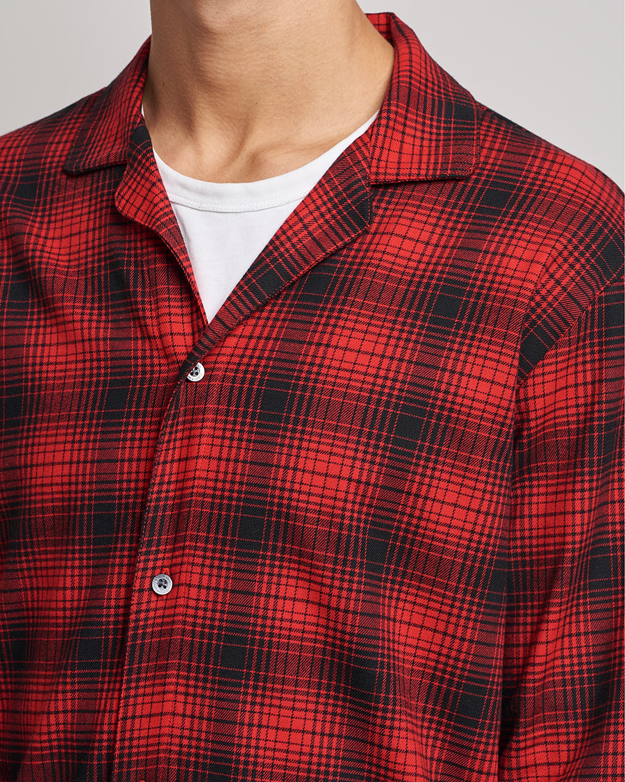 Homme | Peignoirs Et Pyjamas | Calvin Klein | Cotton Checked Pyajama Set Red/Black