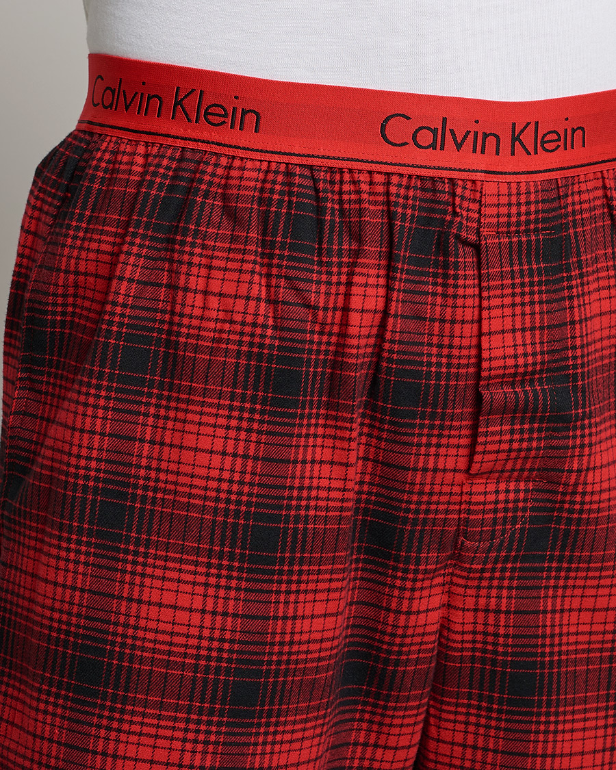 Homme | Peignoirs Et Pyjamas | Calvin Klein | Cotton Checked Pyajama Set Red/Black