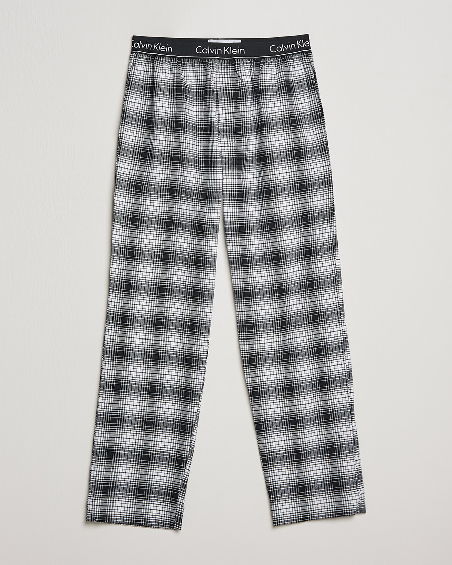 Homme | Peignoirs Et Pyjamas | Calvin Klein | Brushed Cotton Checked Pyjama Pants Black/White
