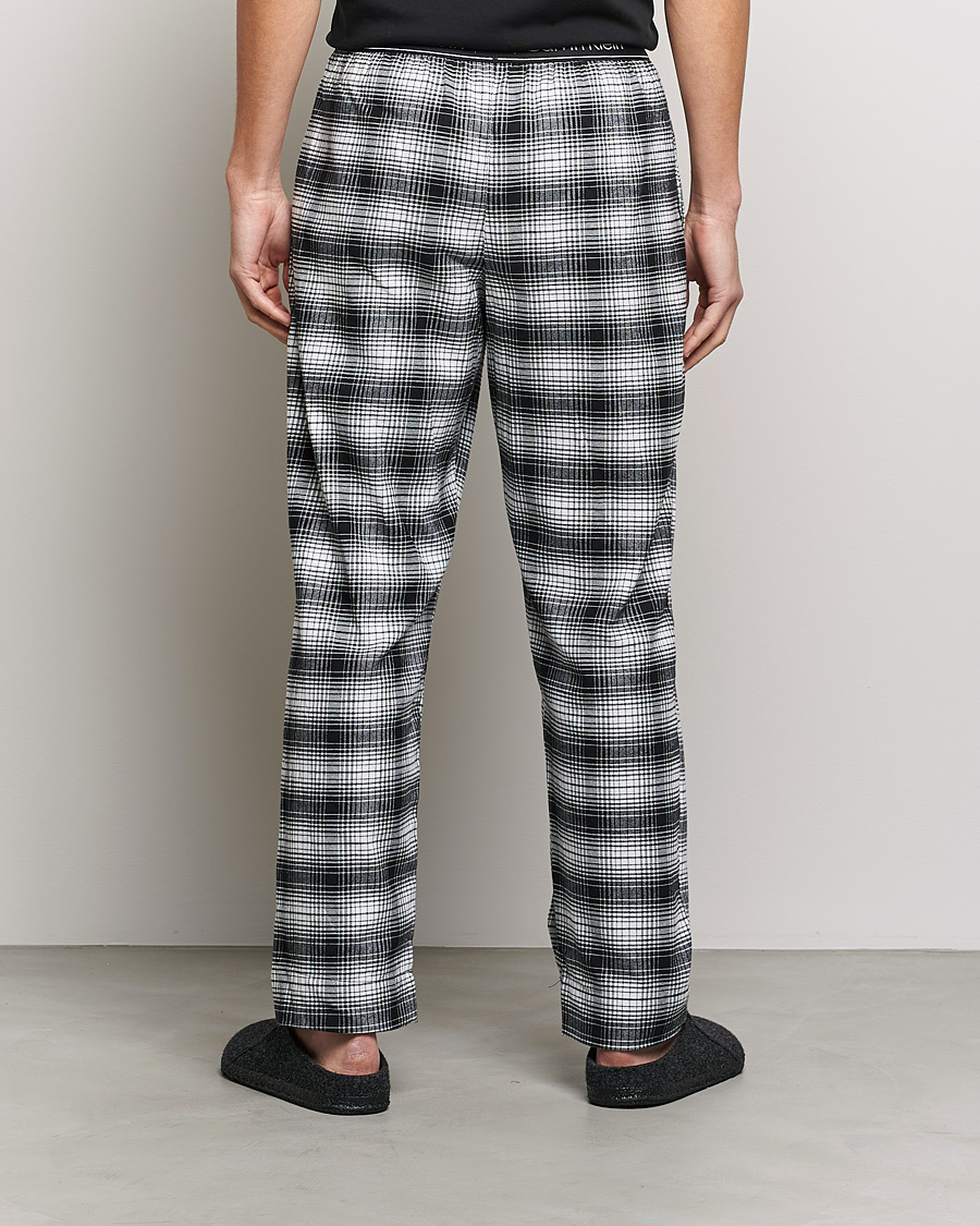Homme | Peignoirs Et Pyjamas | Calvin Klein | Brushed Cotton Checked Pyjama Pants Black/White