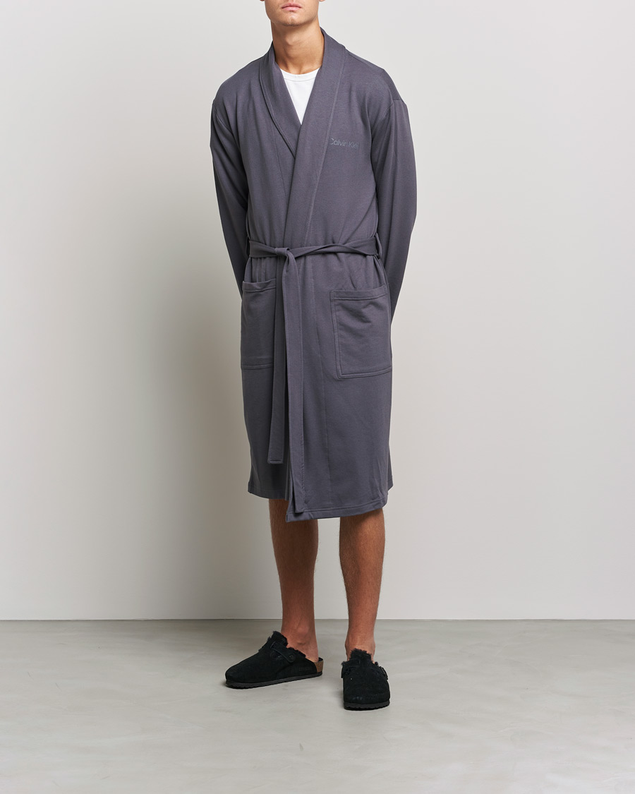 Homme | Peignoirs Et Pyjamas | Calvin Klein | Terry Robe Sleek Grey