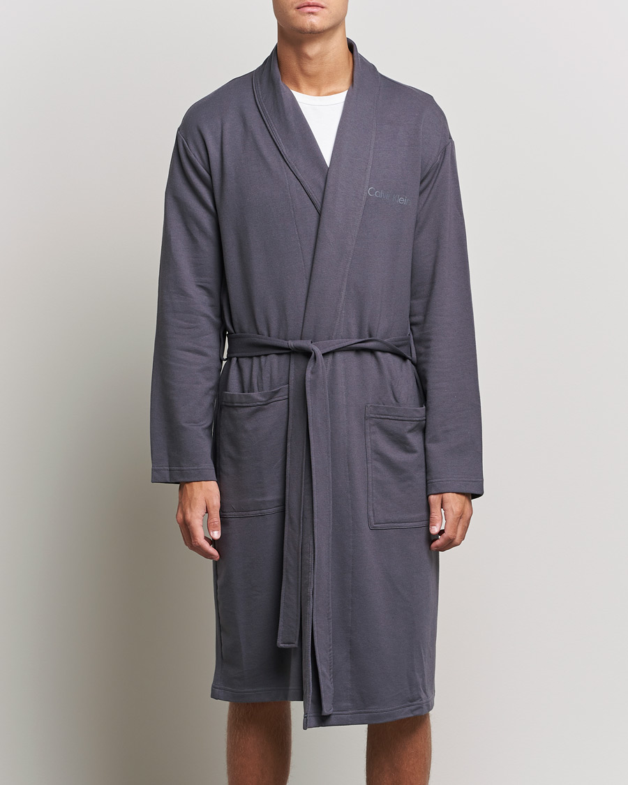 Homme | Peignoirs Et Pyjamas | Calvin Klein | Terry Robe Sleek Grey