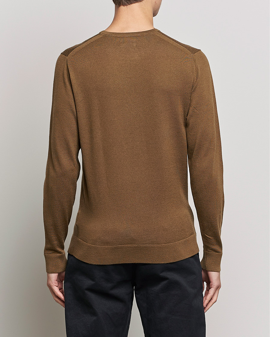 Homme | Pulls Et Tricots | Calvin Klein | Superior Wool Crew Neck Sweater Chester Brown