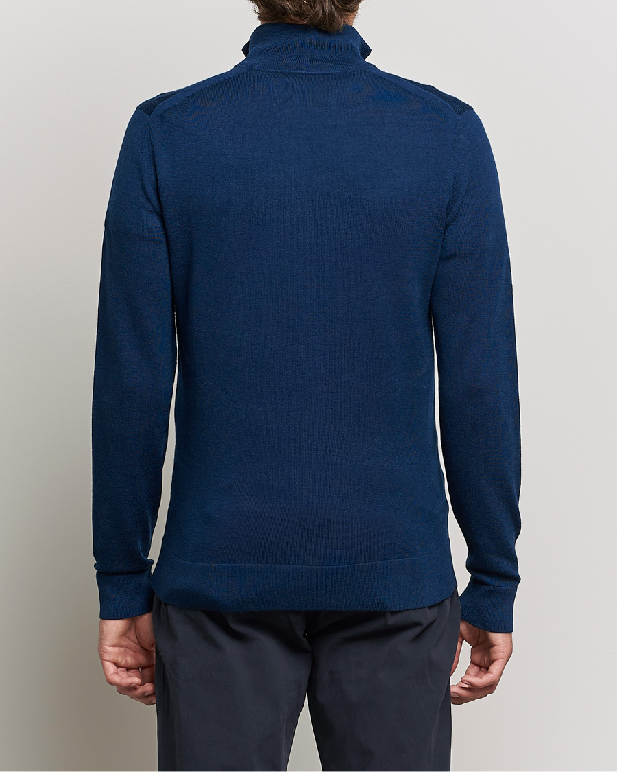 Homme | Pulls Et Tricots | Calvin Klein | Superior Wool Half Zip Sweater Navy