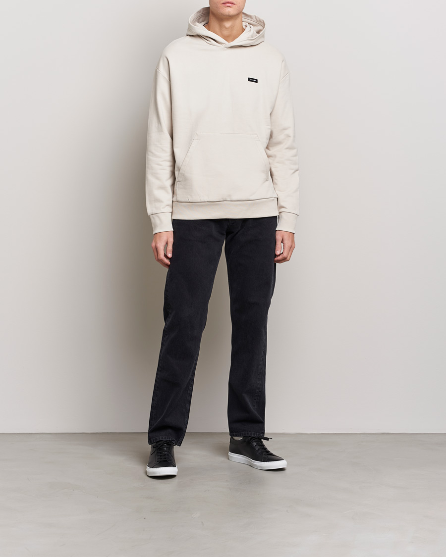 Homme | Pulls Et Tricots | Calvin Klein | Cotton Comfort Hoodie Stony Beige