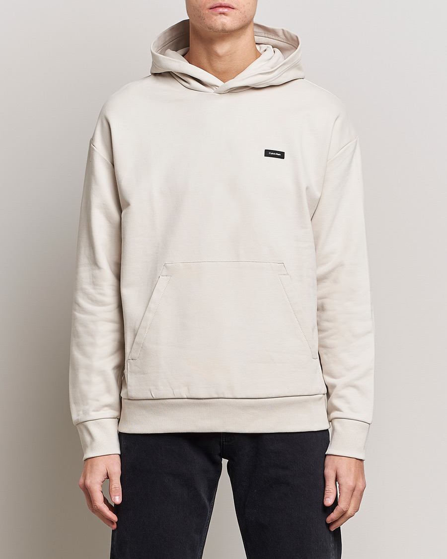 Homme | Pulls Et Tricots | Calvin Klein | Cotton Comfort Hoodie Stony Beige