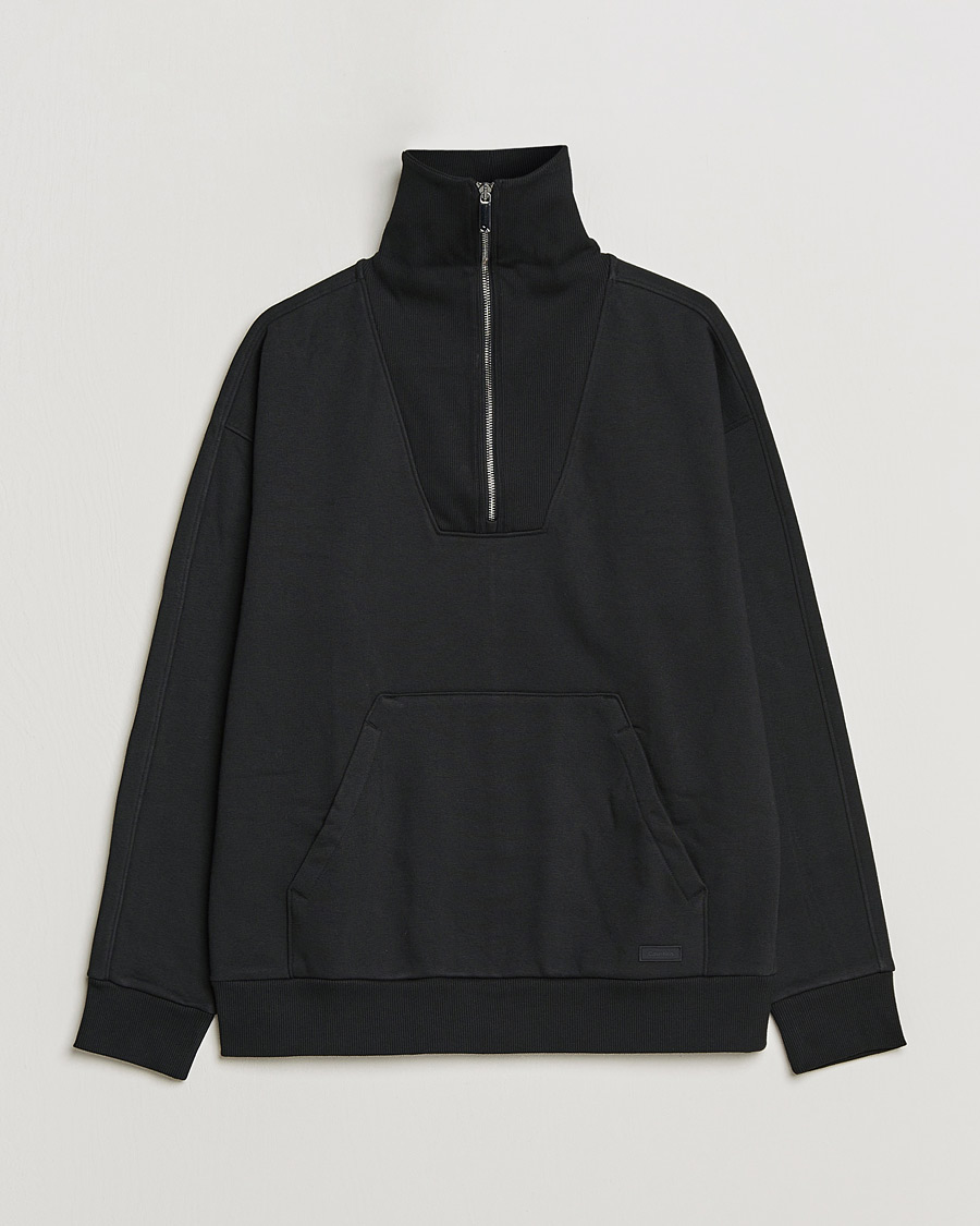 Homme | Pulls Et Tricots | Calvin Klein | Heavy Fleece Half Zip Sweater Black