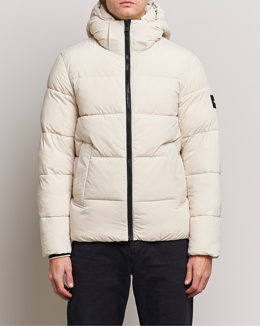 Homme | Manteaux Et Vestes | Calvin Klein | Crinkle Nylon Puffer Jacket Stony Beige