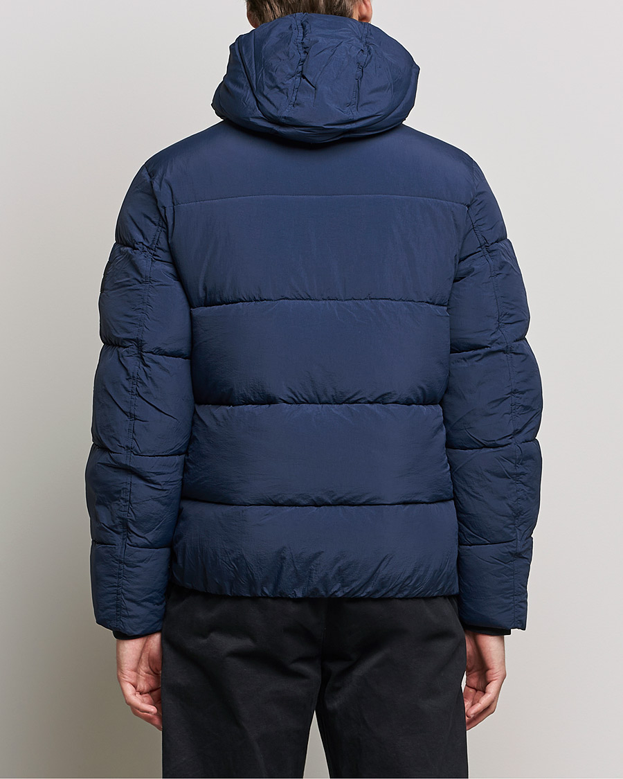Homme | Manteaux Et Vestes | Calvin Klein | Crinkle Nylon Puffer Jacket Navy