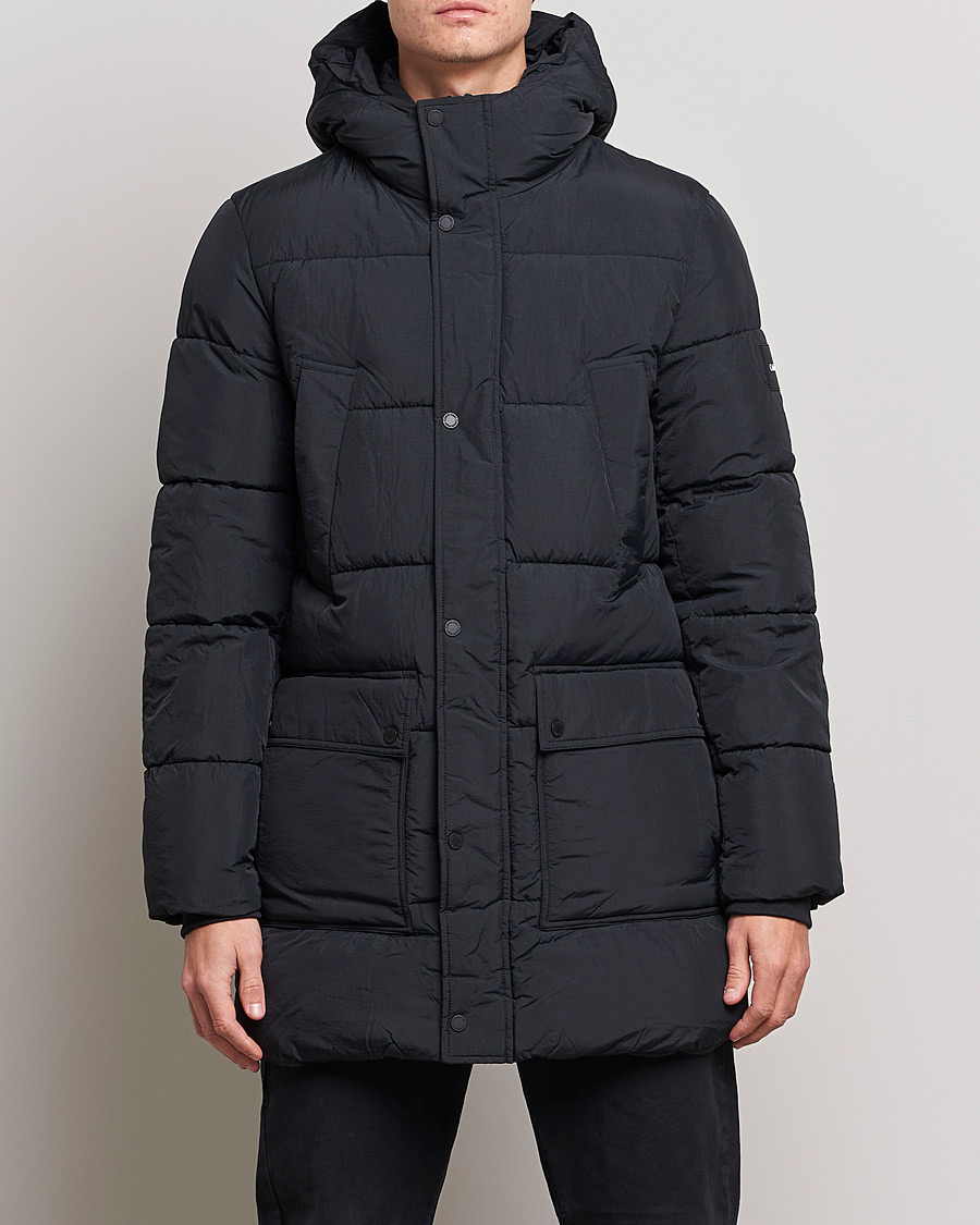 Homme | Manteaux Et Vestes | Calvin Klein | Crinkle Nylon Long Puffer Jacker Black
