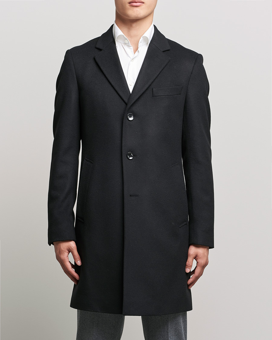 Homme | Manteaux Et Vestes | BOSS BLACK | BOSS Hyde Wool/Cashmere Coat Black