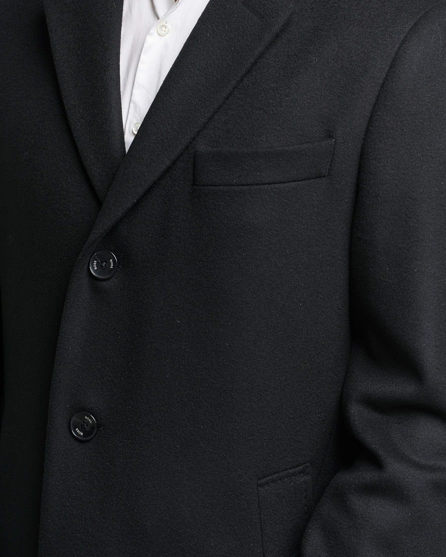 Homme | Manteaux Et Vestes | BOSS BLACK | BOSS Hyde Wool/Cashmere Coat Black