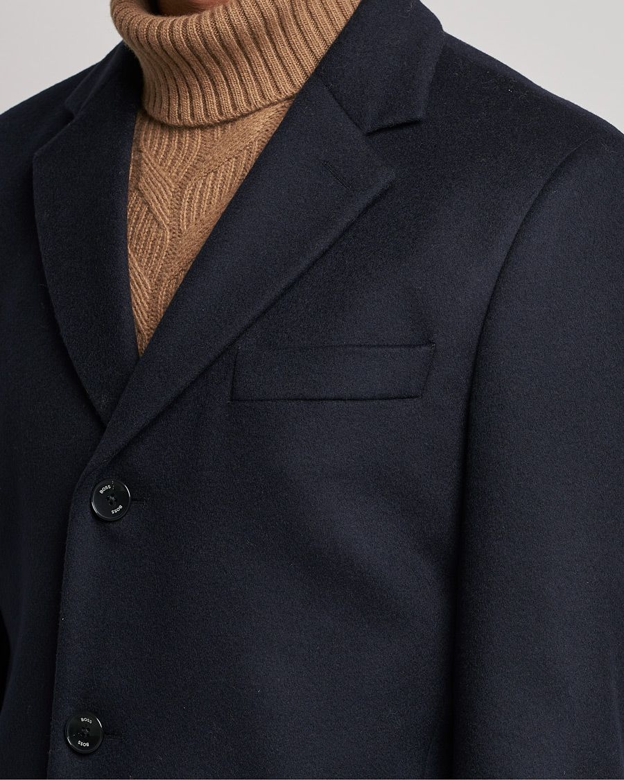 Homme | Manteaux Et Vestes | BOSS BLACK | BOSS Hyde Wool/Cashmere Coat Dark Blue