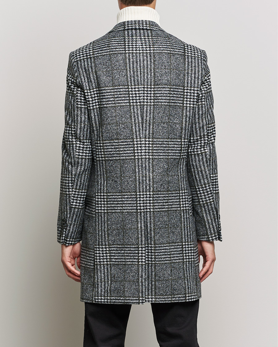 Homme | Manteaux Et Vestes | BOSS BLACK | Hyde Wool Checked Coat Black/Grey