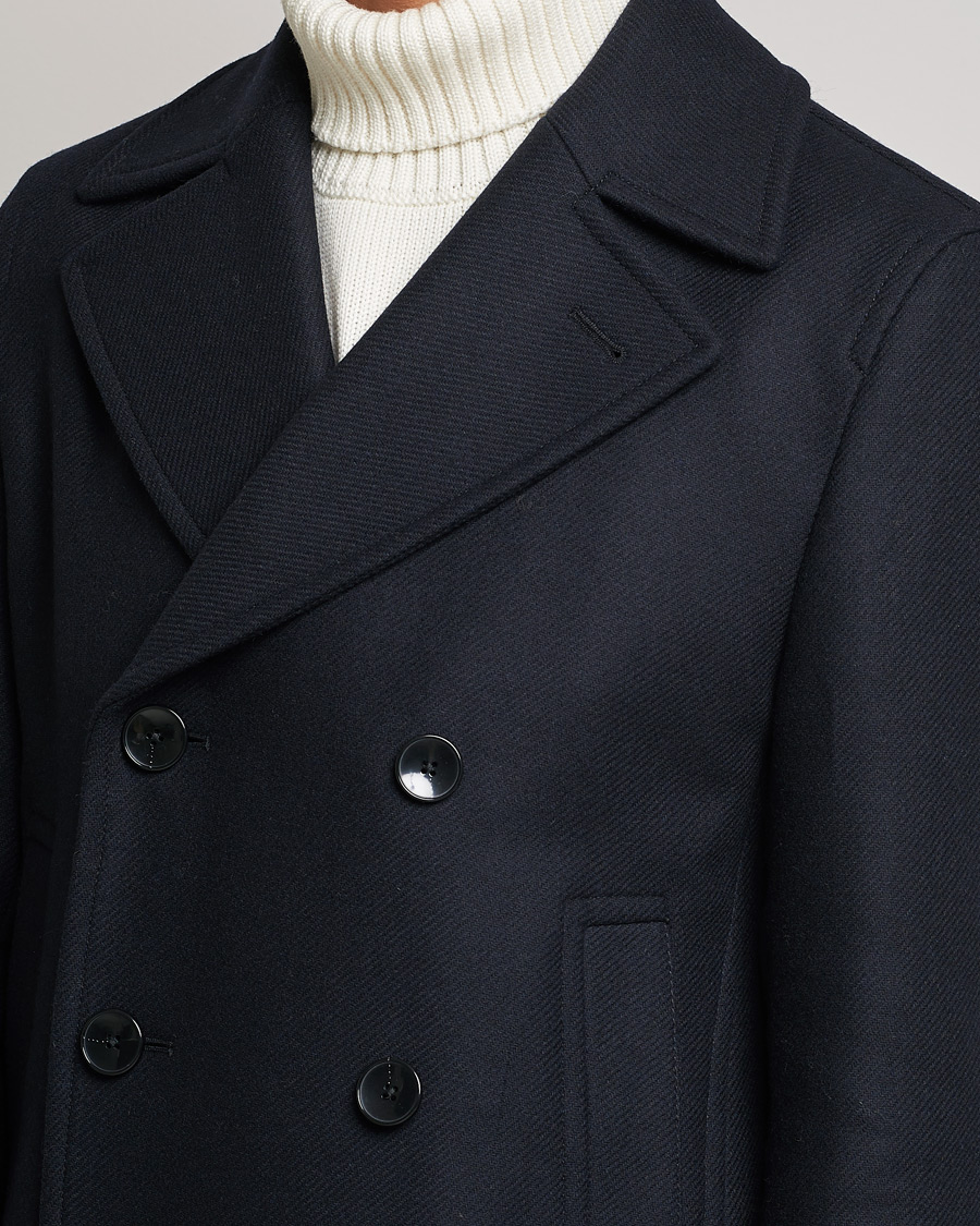 Homme | Manteaux Et Vestes | BOSS BLACK | Hyde Peacoat Dark Blue