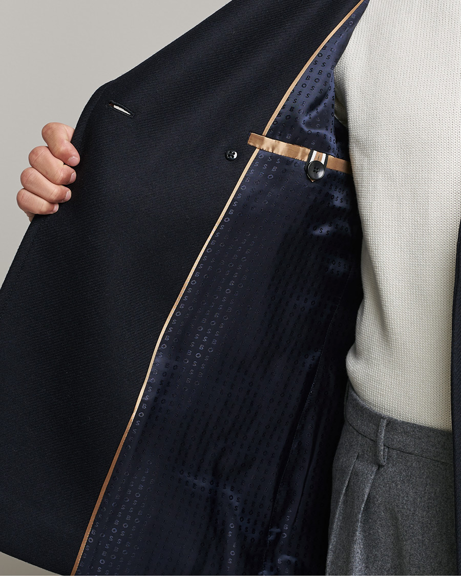 Homme | Manteaux Et Vestes | BOSS BLACK | Hyde Peacoat Dark Blue