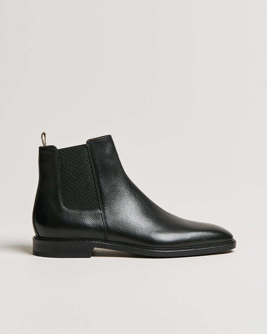 Homme | BOSS Lisbon Leather Chelsea Boots Black | BOSS BLACK | BOSS Lisbon Leather Chelsea Boots Black