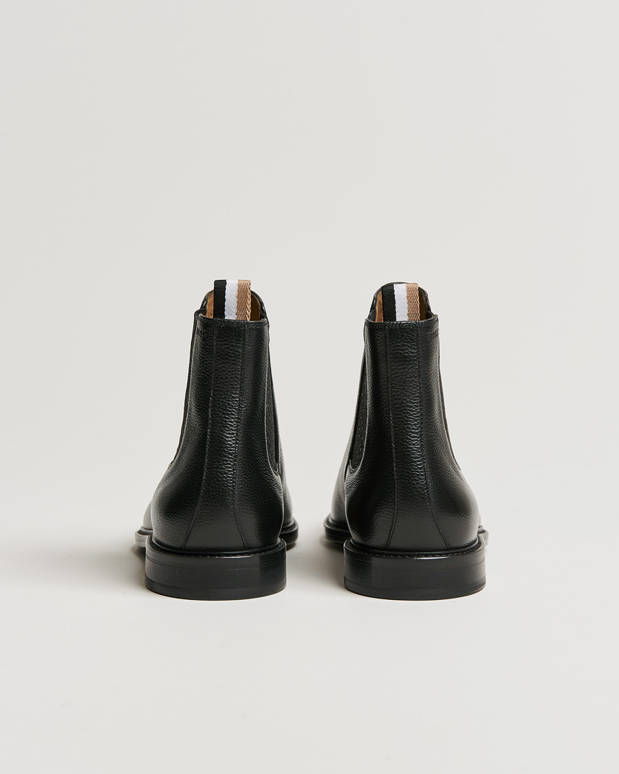 Homme | BOSS Lisbon Leather Chelsea Boots Black | BOSS BLACK | BOSS Lisbon Leather Chelsea Boots Black