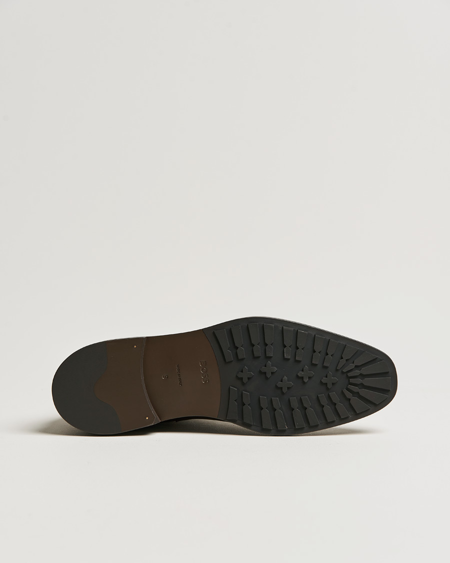 Homme | BOSS Lisbon Leather Chelsea Boots Dark Brown | BOSS BLACK | BOSS Lisbon Leather Chelsea Boots Dark Brown