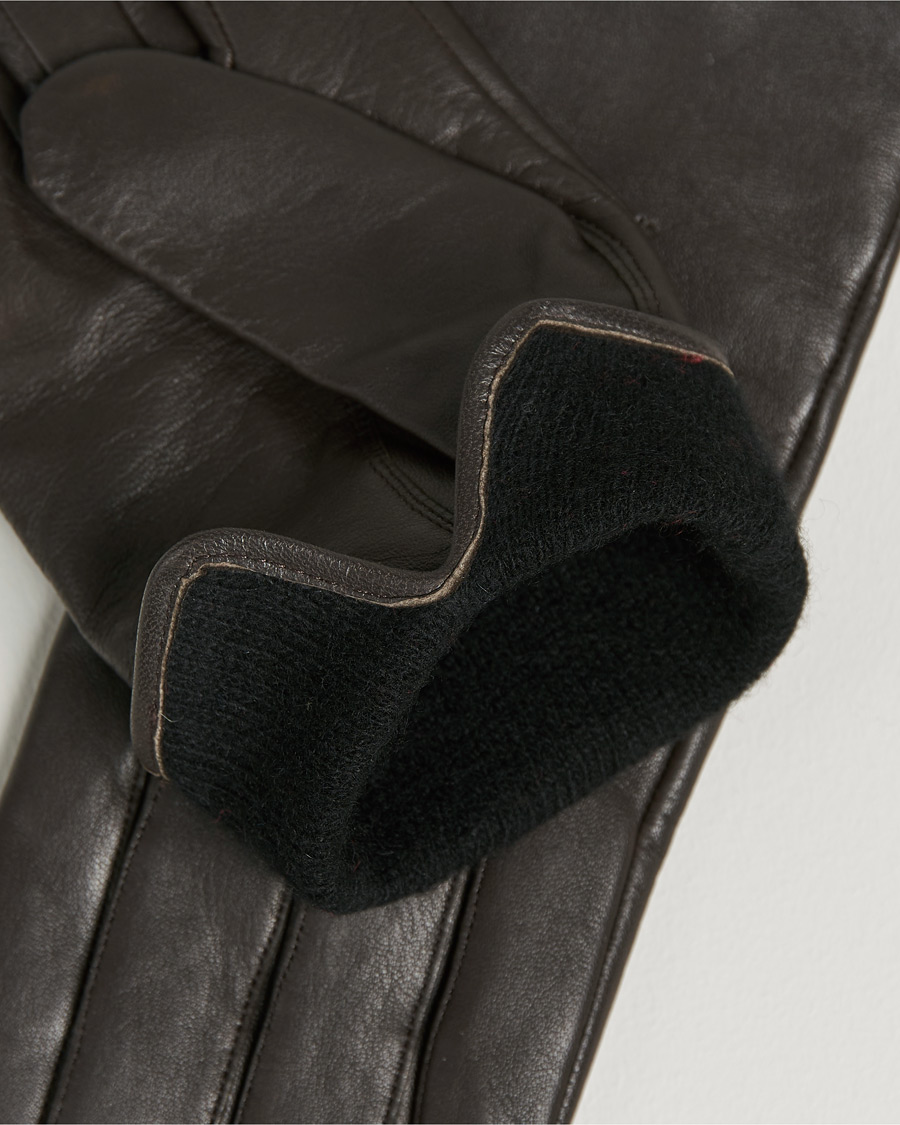 Homme | Hainz Leather Gloves Medium Brown | BOSS BLACK | Hainz Leather Gloves Medium Brown