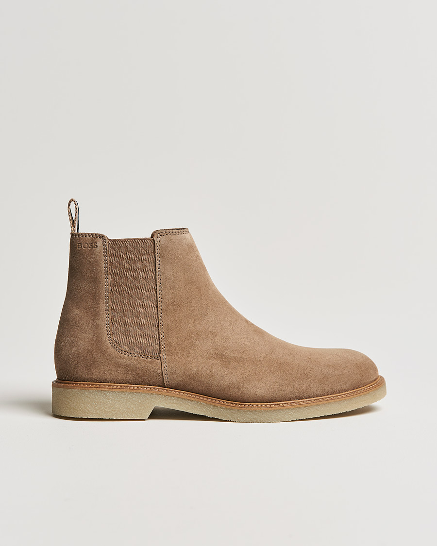 Homme | BOSS Tunley Suede Chelsea Boots Light Beige | BOSS BLACK | BOSS Tunley Suede Chelsea Boots Light Beige
