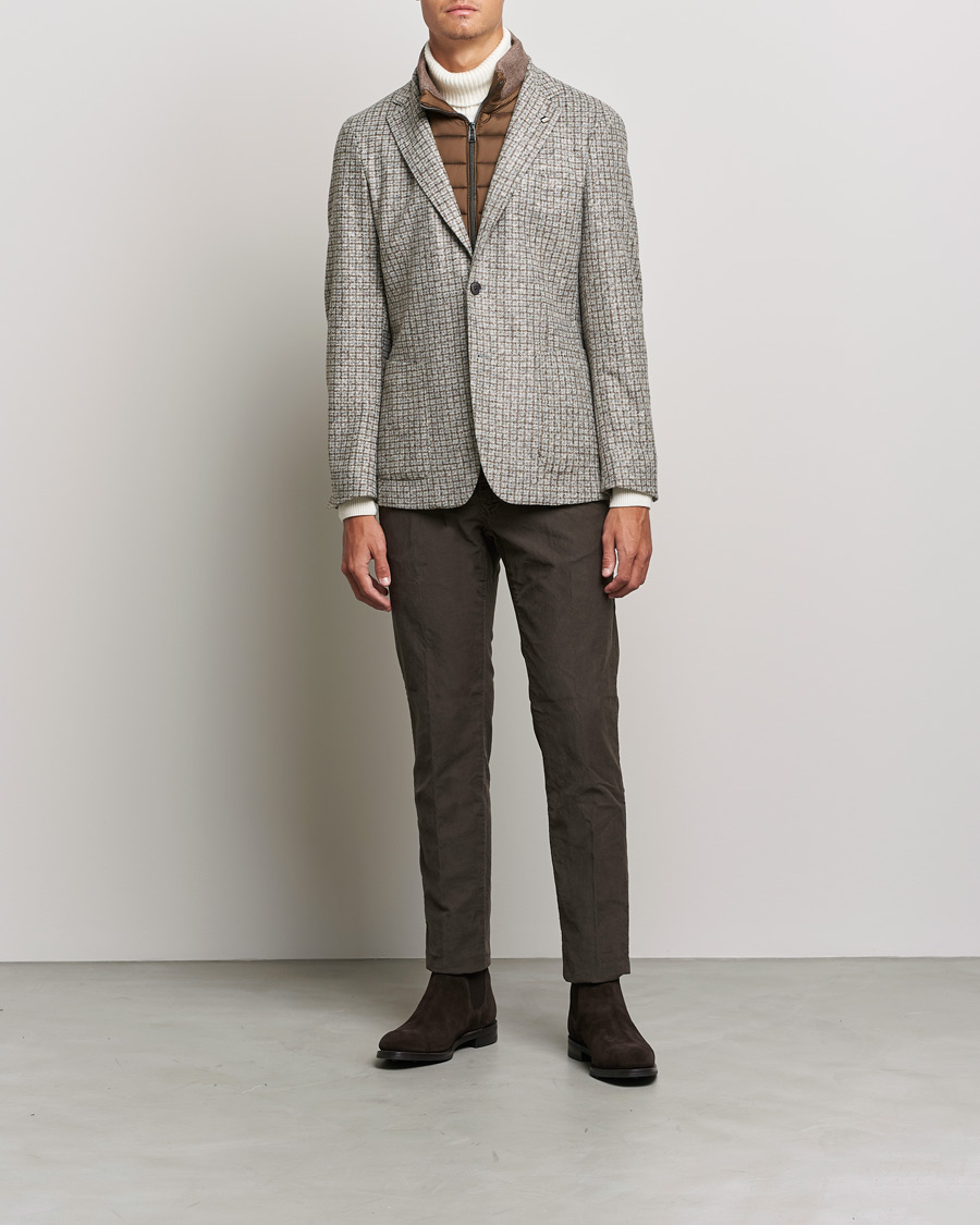 Homme | Blazers | BOSS BLACK | Hanry Wool Checked Patch Pocket Blazer Silver