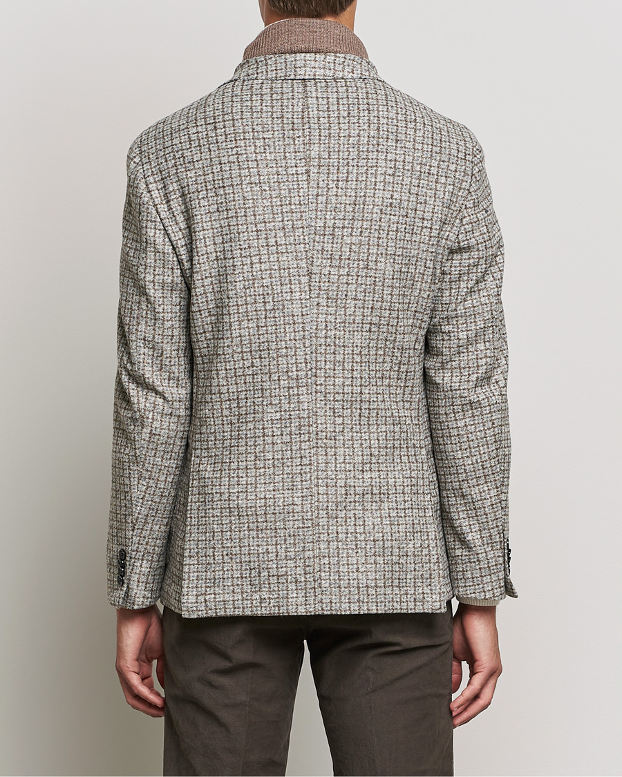 Homme | Blazers | BOSS BLACK | Hanry Wool Checked Patch Pocket Blazer Silver