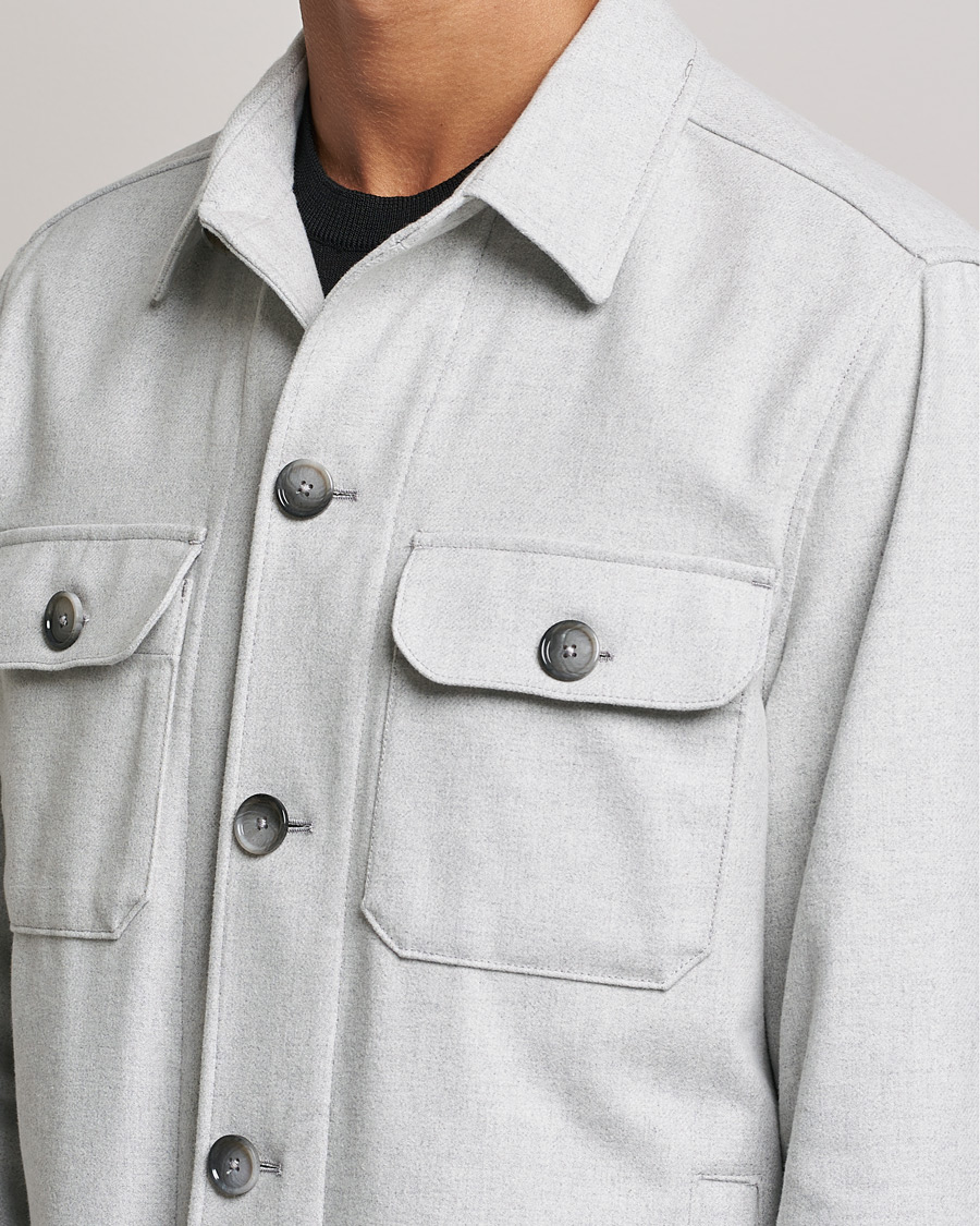 Homme | Chemises | BOSS BLACK | Carper Overshirt Open Grey