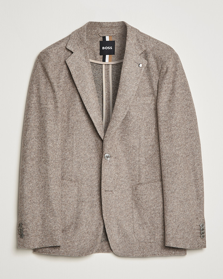 Homme | Blazers | BOSS BLACK | BOSS Hanry Wool Patch Pocket Blazer Medium Beige