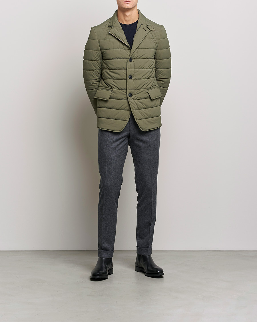 Homme | Manteaux Et Vestes | BOSS BLACK | BOSS Hanry Padded Blazer Jacket Open Green