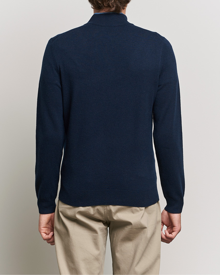 Homme | Pulls Et Tricots | BOSS BLACK | Barlo Lambswool Half Zip Dark Blue