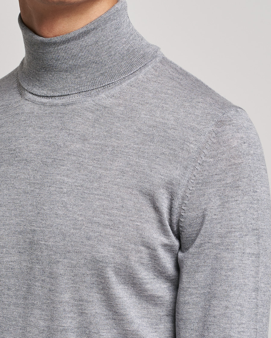 Homme | Pulls Et Tricots | BOSS BLACK | Musso Merino Polo Silver