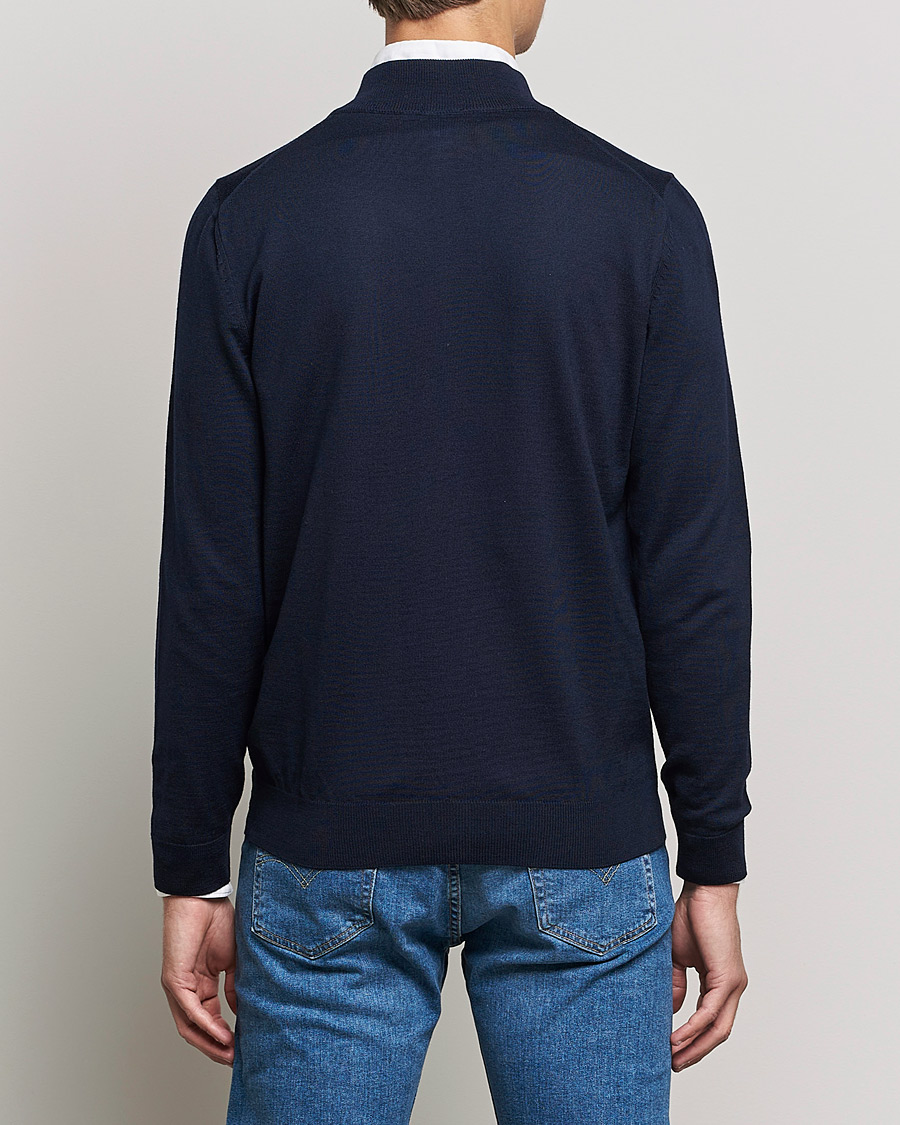 Homme | Pulls Et Tricots | BOSS BLACK | Balonso Full Zip Sweater Dark Blue