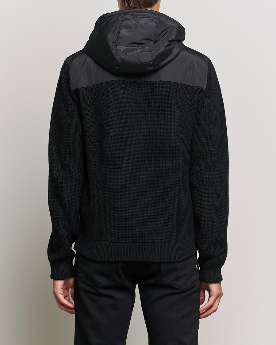 Homme | Pulls Et Tricots | BOSS BLACK | BOSS Lifo Hybrid Hooded Full Zip Black