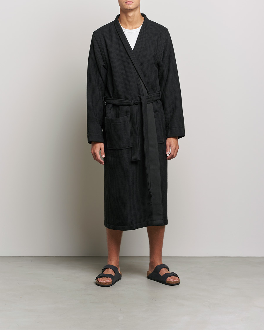 Homme | Peignoirs Et Pyjamas | BOSS BLACK | BOSS Waffle Kimono Black