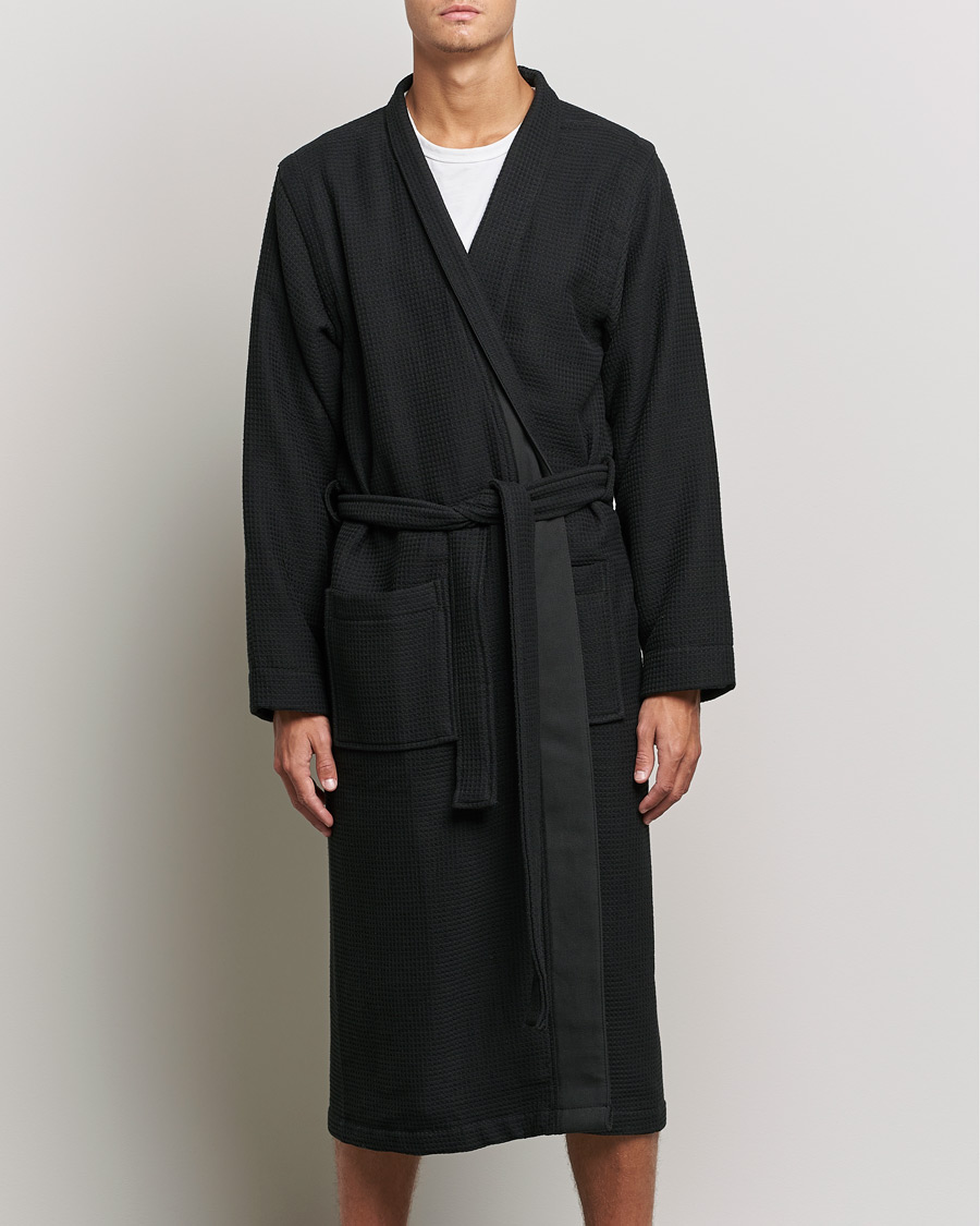 Homme | Peignoirs Et Pyjamas | BOSS BLACK | BOSS Waffle Kimono Black