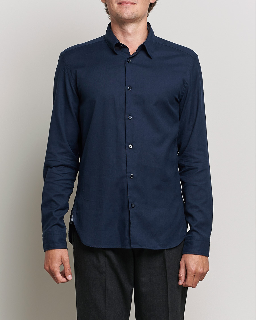Homme | Chemises | BOSS BLACK | Liam Flannel Shirt Dark Blue