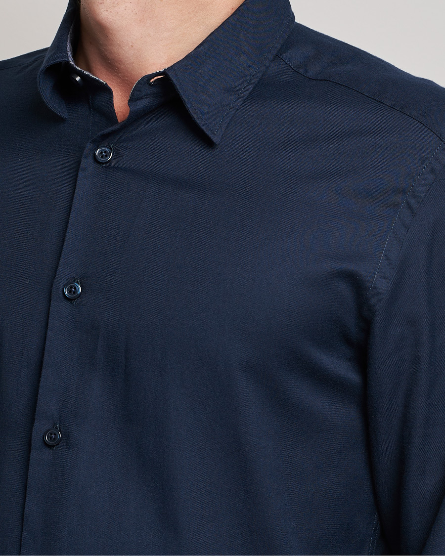 Homme | Chemises | BOSS BLACK | Liam Flannel Shirt Dark Blue