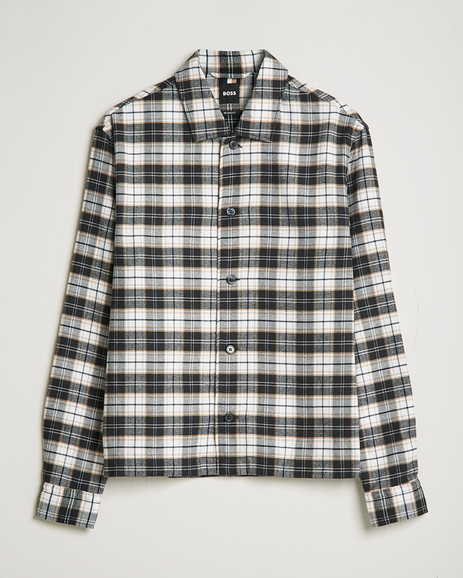 Homme | Chemises | BOSS BLACK | Nolan Check Flannel Shirt Black