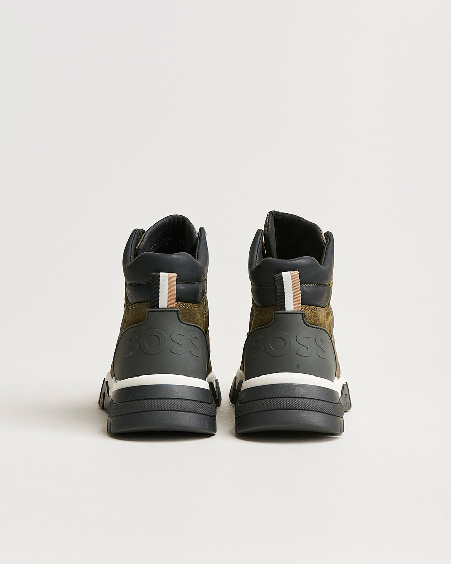 Homme | Chester Hiking Boot Dark Green | BOSS BLACK | Chester Hiking Boot Dark Green