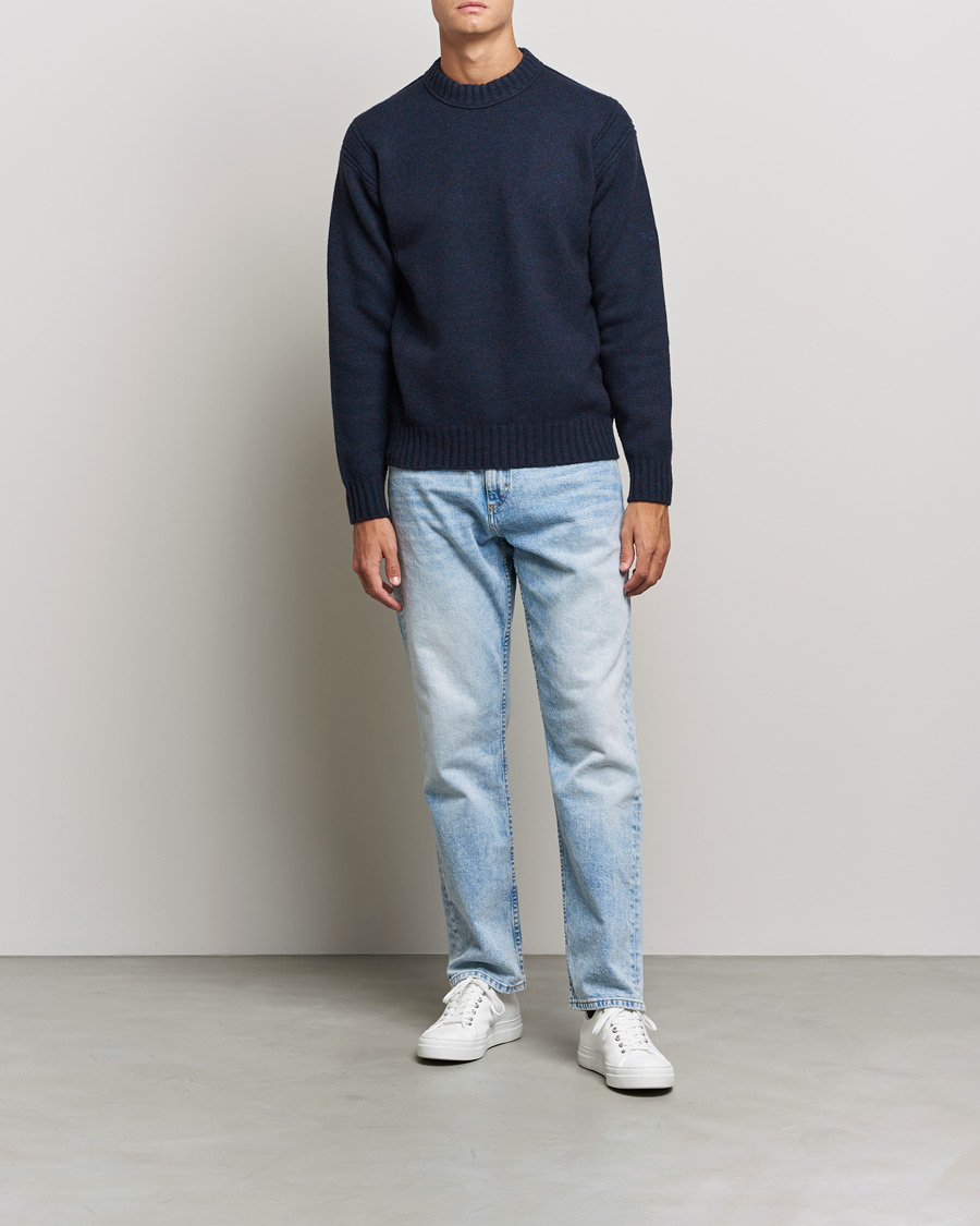 Homme | Pulls Et Tricots | BOSS ORANGE | BOSS Casual Ashetland Knitted Sweater Dark Blue