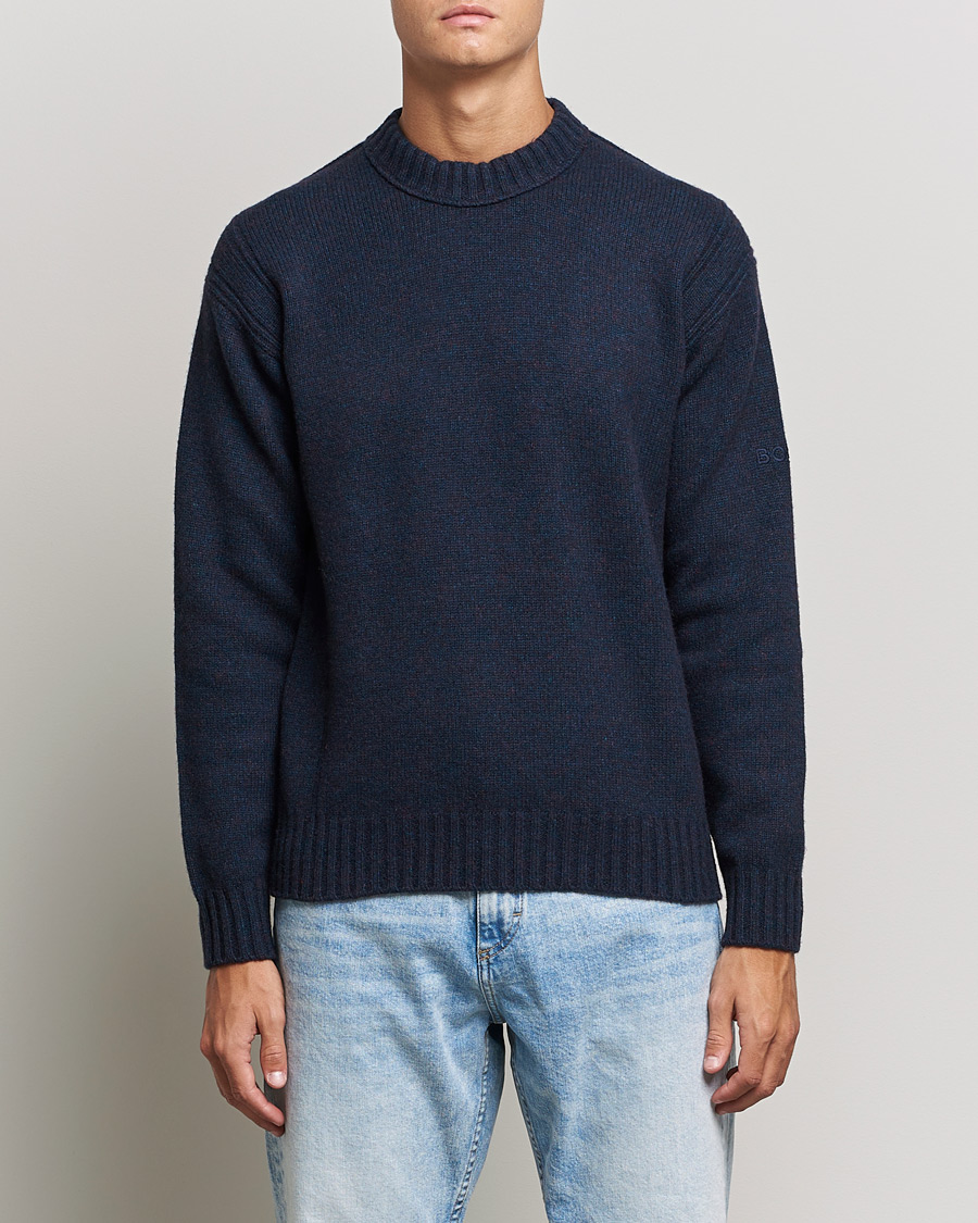 Homme | Pulls Et Tricots | BOSS ORANGE | BOSS Casual Ashetland Knitted Sweater Dark Blue