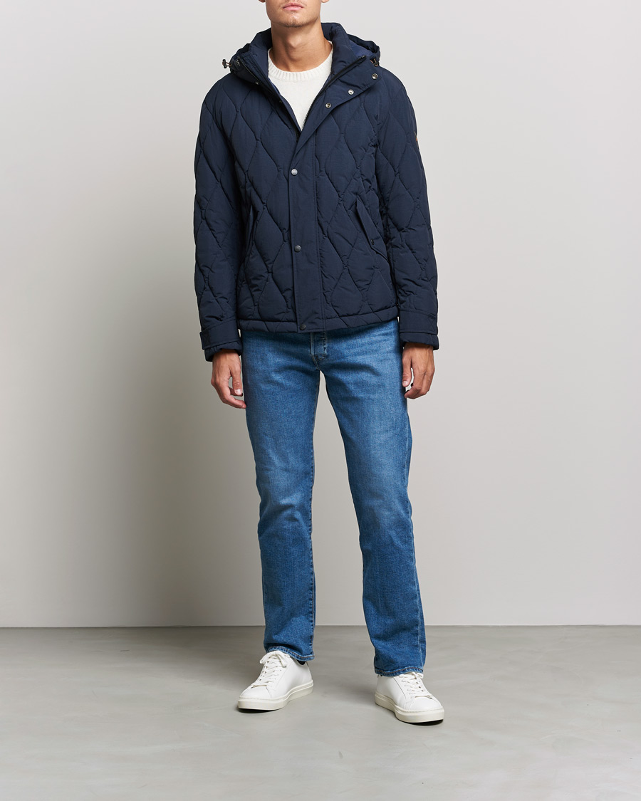 Homme | Manteaux Et Vestes | BOSS ORANGE | Onlet Quilted Down Jacket Dark Blue