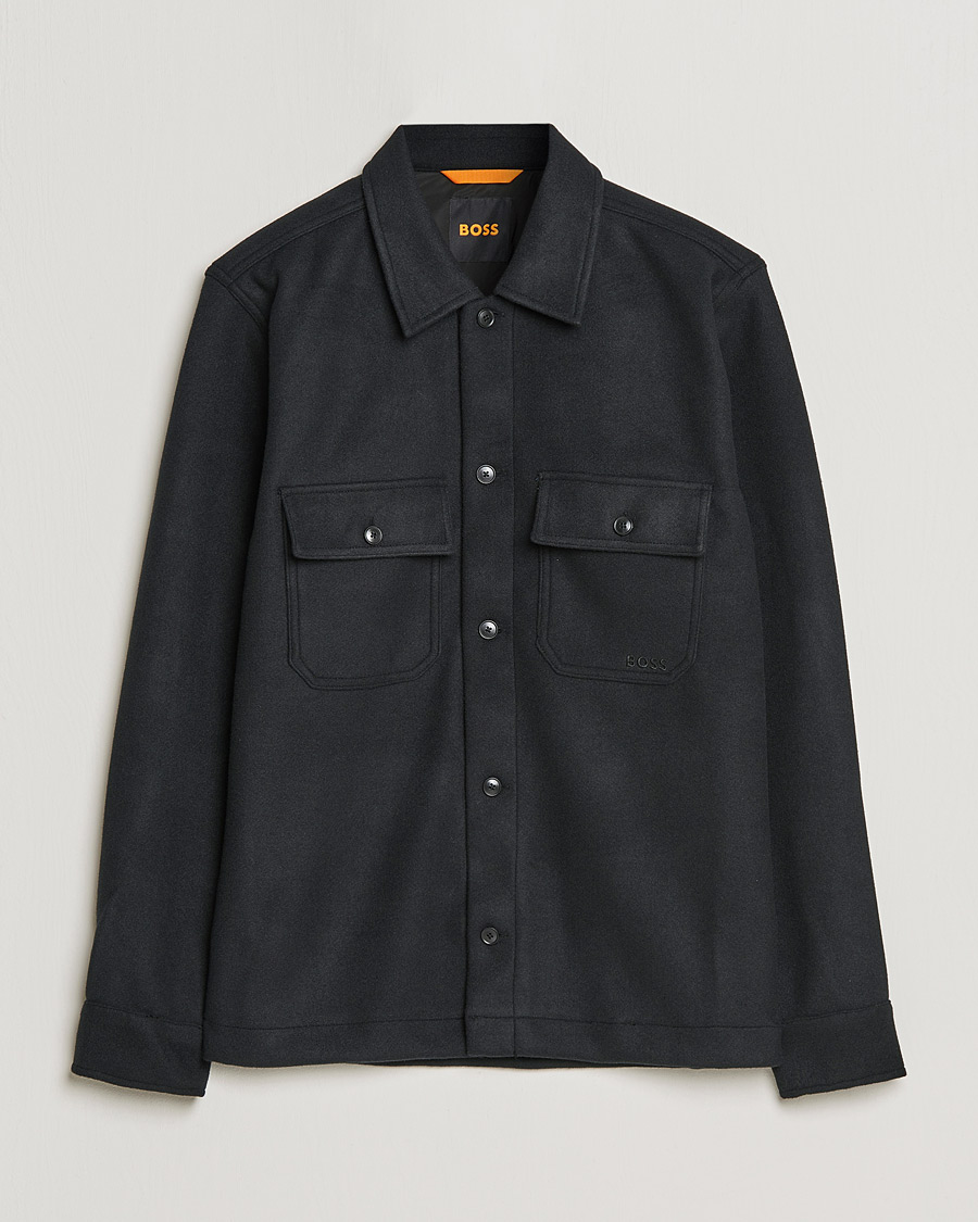 Homme | Chemises | BOSS ORANGE | Lovvo Pocket Overshirt Black