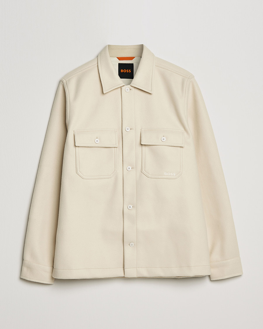 Homme | Chemises | BOSS ORANGE | Lovvo Pocket Overshirt Open White
