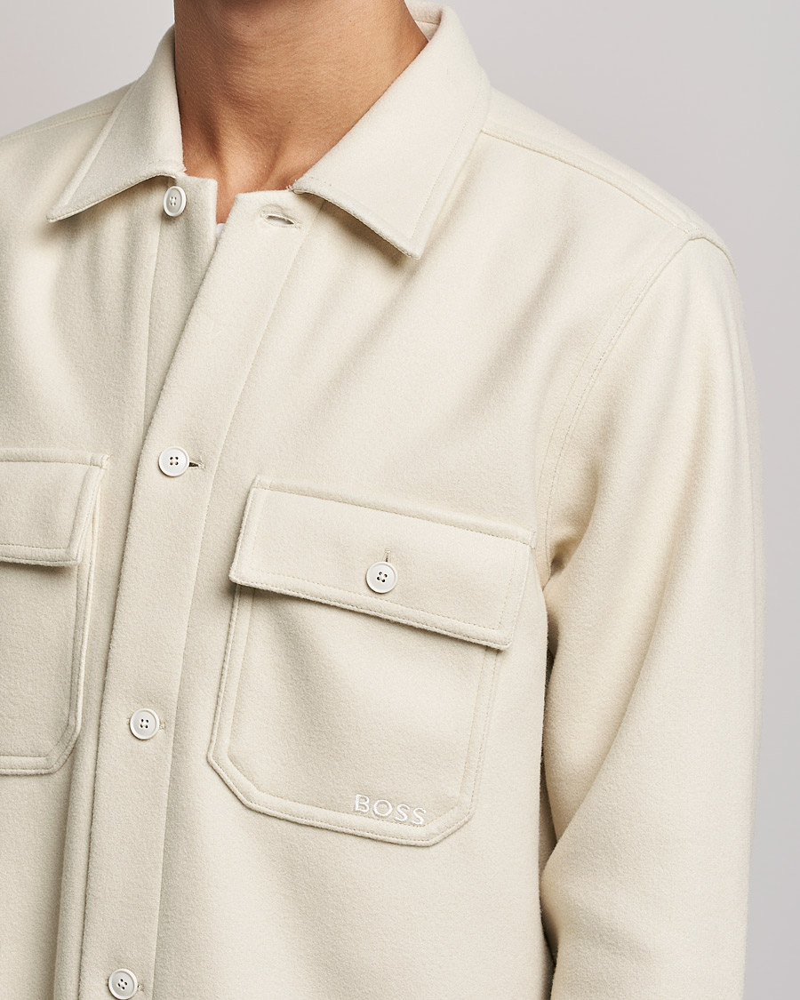 Homme | Chemises | BOSS ORANGE | Lovvo Pocket Overshirt Open White