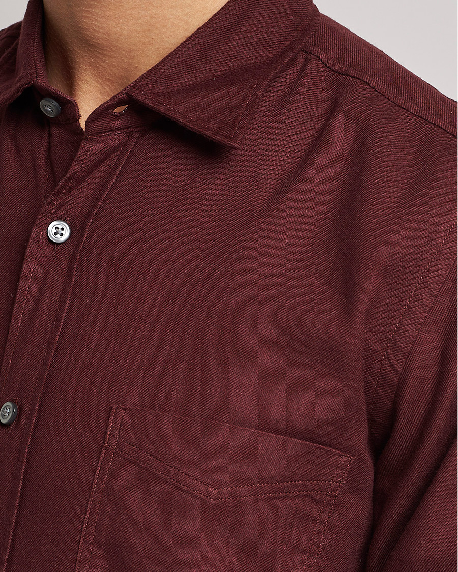 Homme | Chemises | BOSS ORANGE | Relegant Flannel Shirt Dark Red